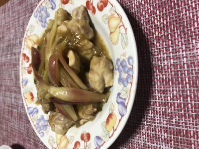 みょうがと鶏のさっぱり黒酢