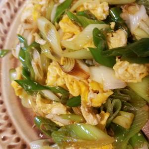 卵とねぎの炒め物