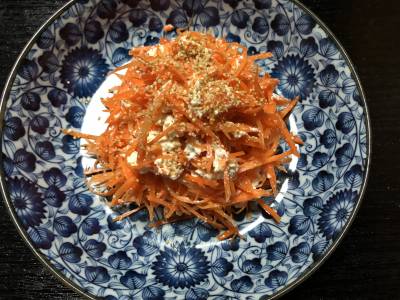 にんじんのチーズ白あえ