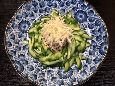 きゅうりの甘酢サラダ