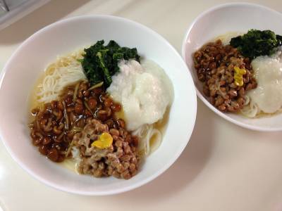 ネバネバぶっかけ冷や麦