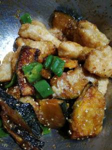 れんこんと鶏むねのチャイナデリ風