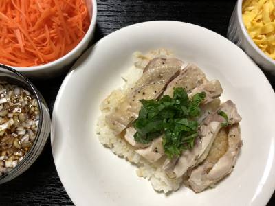 アジア風蒸し鶏ご飯