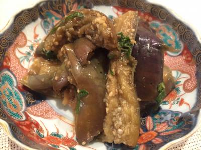 なすと青じそのナムル