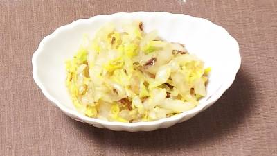 白菜のおかか炒め