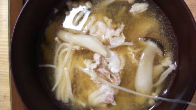 きのこの吹き寄せ汁