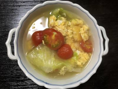 ふんわりレタススープ