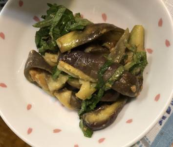 冷やしなすのごまソース