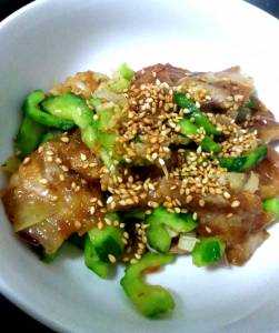 きゅうりと豚肉の香り炒め