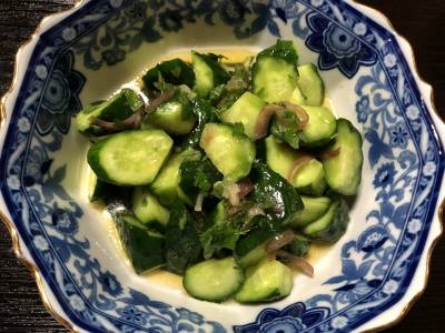 きゅうりとみょうがのさっぱりサラダ