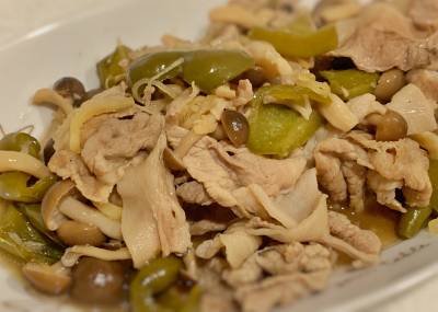 豚肉とピーマンのポン酢しょうゆ煮