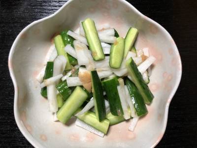 梅風味の浅漬け