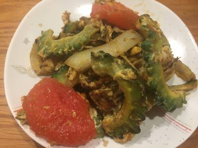 ゴーヤーのカレー炒め