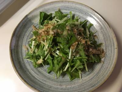 水菜の梅おかか