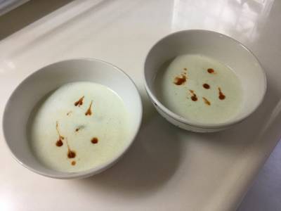 枝豆と豆腐のスープ