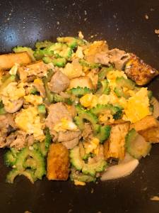 ゴーヤーのにんにくみそチャンプルー