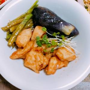 鶏肉となすの南蛮漬け