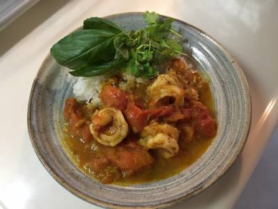 トマトとえびの夏カレー
