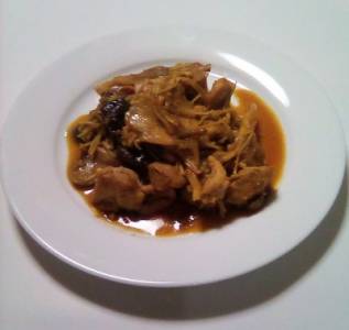 きのこたっぷりウスター風味のポークジンジャー