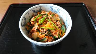 豚キムチ丼