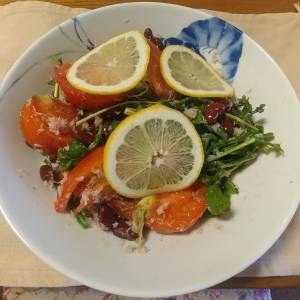 かにと豆のサラダ