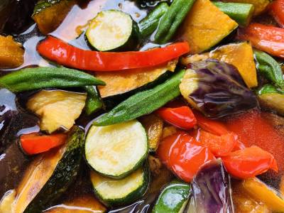 夏野菜の揚げびたし