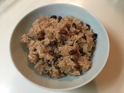 レンジ赤飯