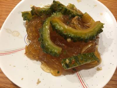 ゴーヤーと春雨のピリ辛炒め煮