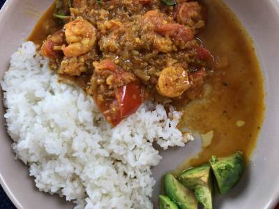 トマトとえびの夏カレー