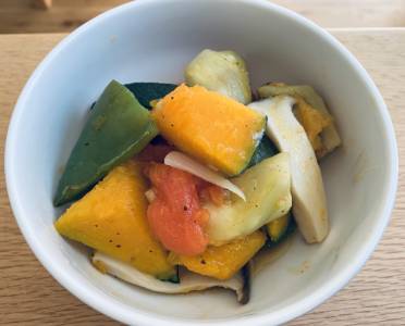 夏野菜のレンジ蒸し