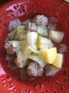 ミートボールの野菜煮込み