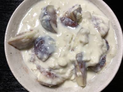 いちじくの豆乳チーズ白あえ