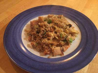 鮭のチャーハン