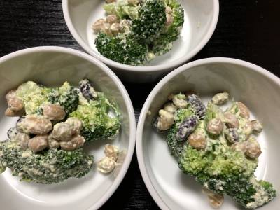 三色豆とブロッコリーのマヨサラダ