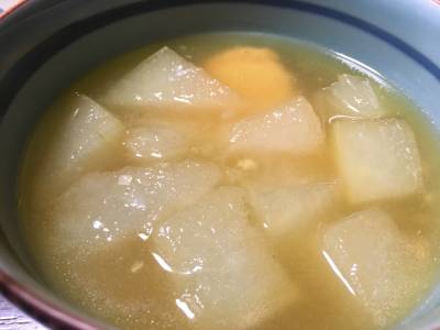 とうがんと鶏ひき肉の煮物