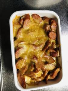 ソーセージのグラタン