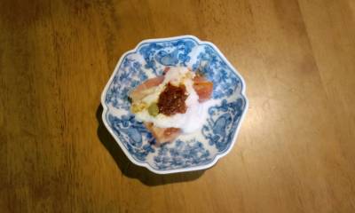 トマトの山かけ