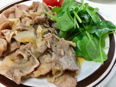 梅肉入りしょうが焼き