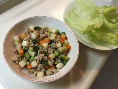 豚ひき肉の漬物炒め