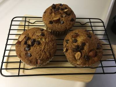 チョコナッツバナナマフィン