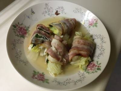 白菜の大葉ベーコン巻き