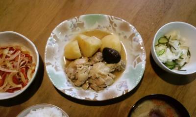 じゃがいもと手羽元の炊いたん