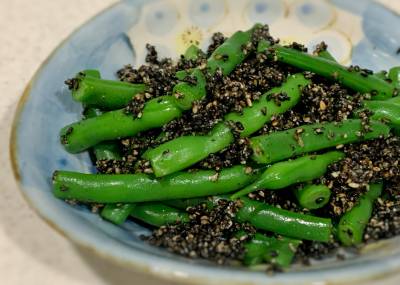いんげんのごまあえ