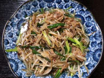 肉もやしのオイスター炒め