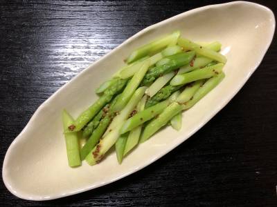アスパラの粒マスタードサラダ