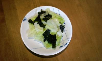 のりとレタスのサラダ