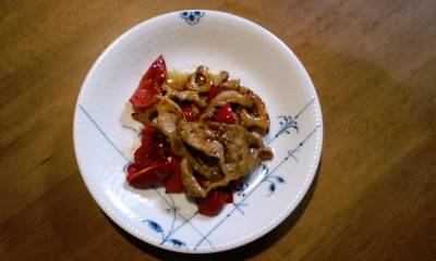 れんこんの黒酢酢豚