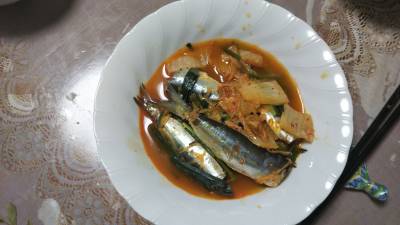 いわしのキムチ煮