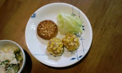 ひき肉の菜の花蒸し