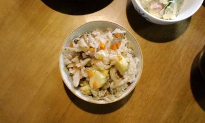 くり入りきのこご飯